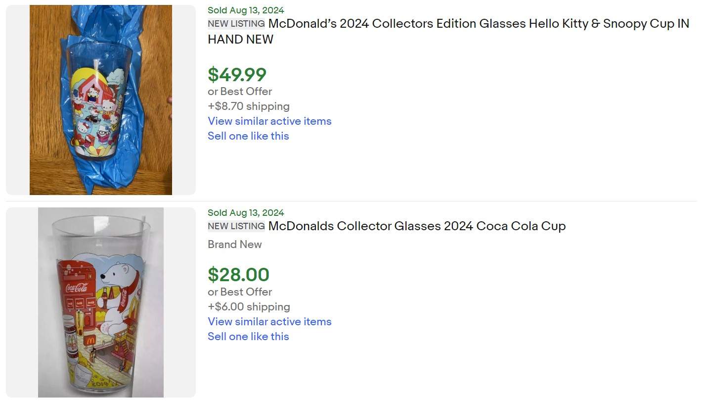 McDonalds Collector Cup for Sale 2024