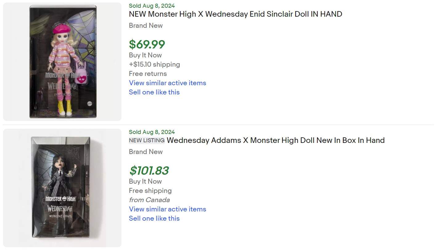 Monster High Wednesday Enid for Sale