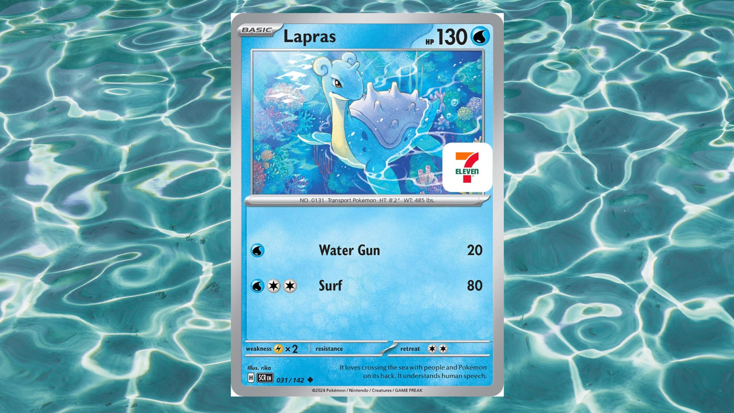 711 Lapras Card Asia USA Reseller