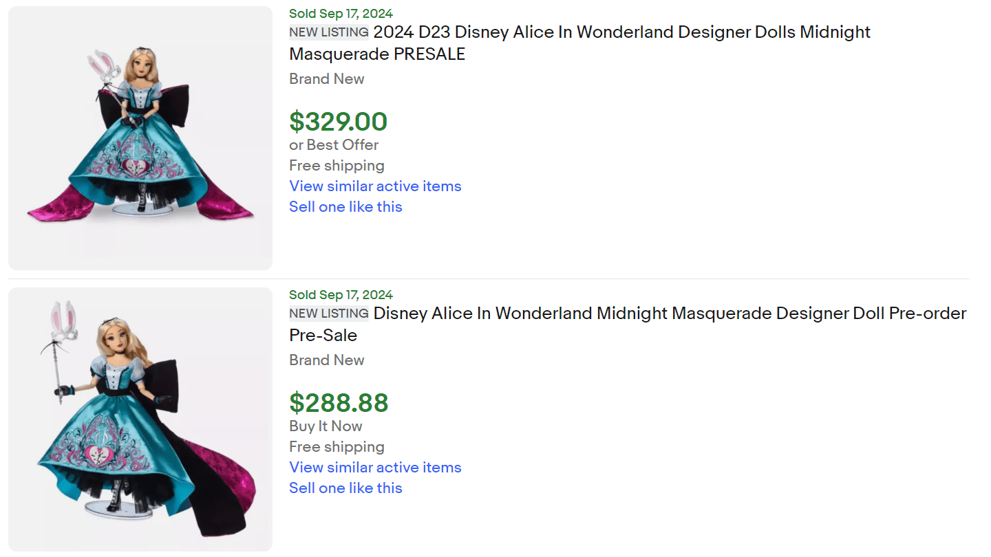 Alice Designer Doll Masquerade for Sale