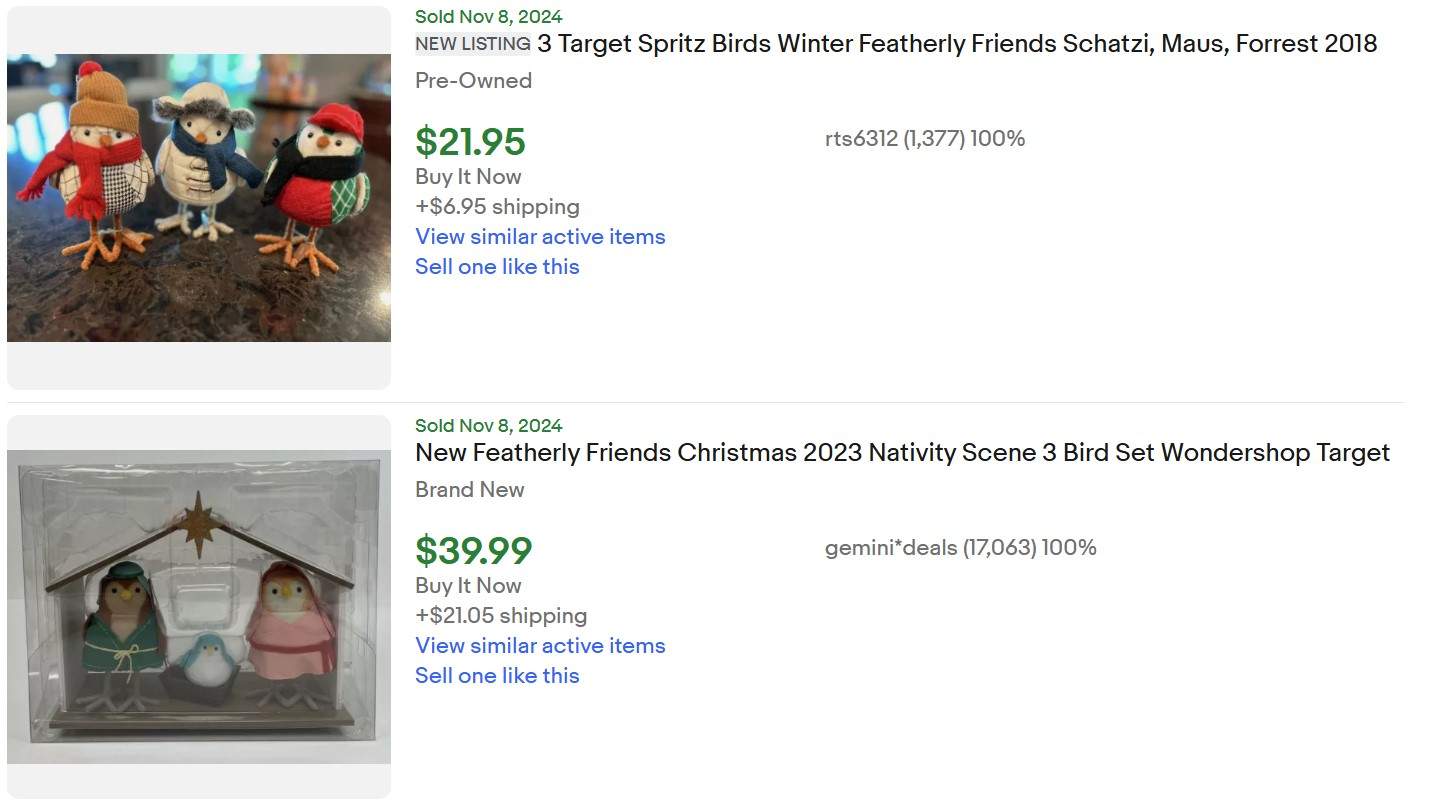 New Featherly Friends Christmas Collection Appears At Target - Resell ...