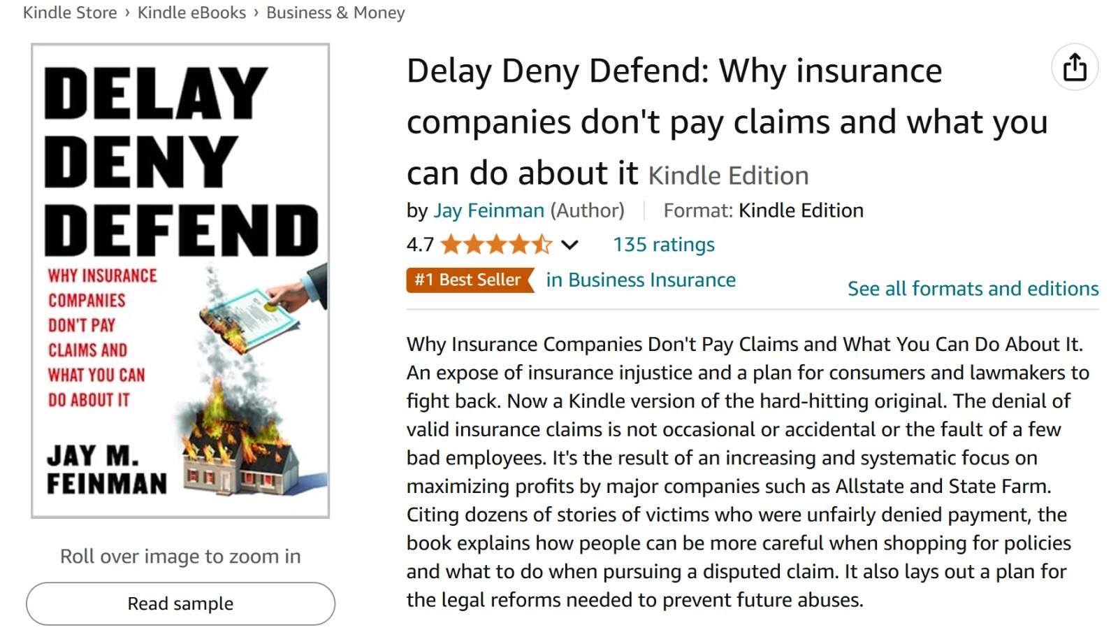Delay Deny Defend Book Feinman Mangione
