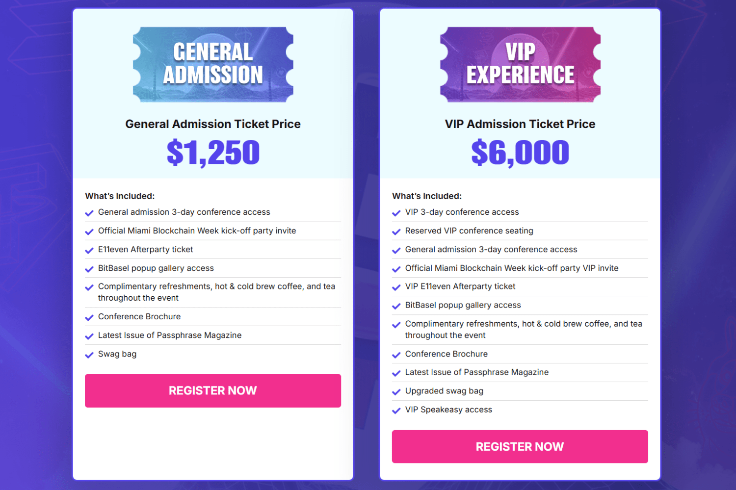 WAGMI Miami Ticket Information GA VIP