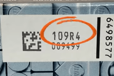 Lego 75383 Batch Code Reddish Beard