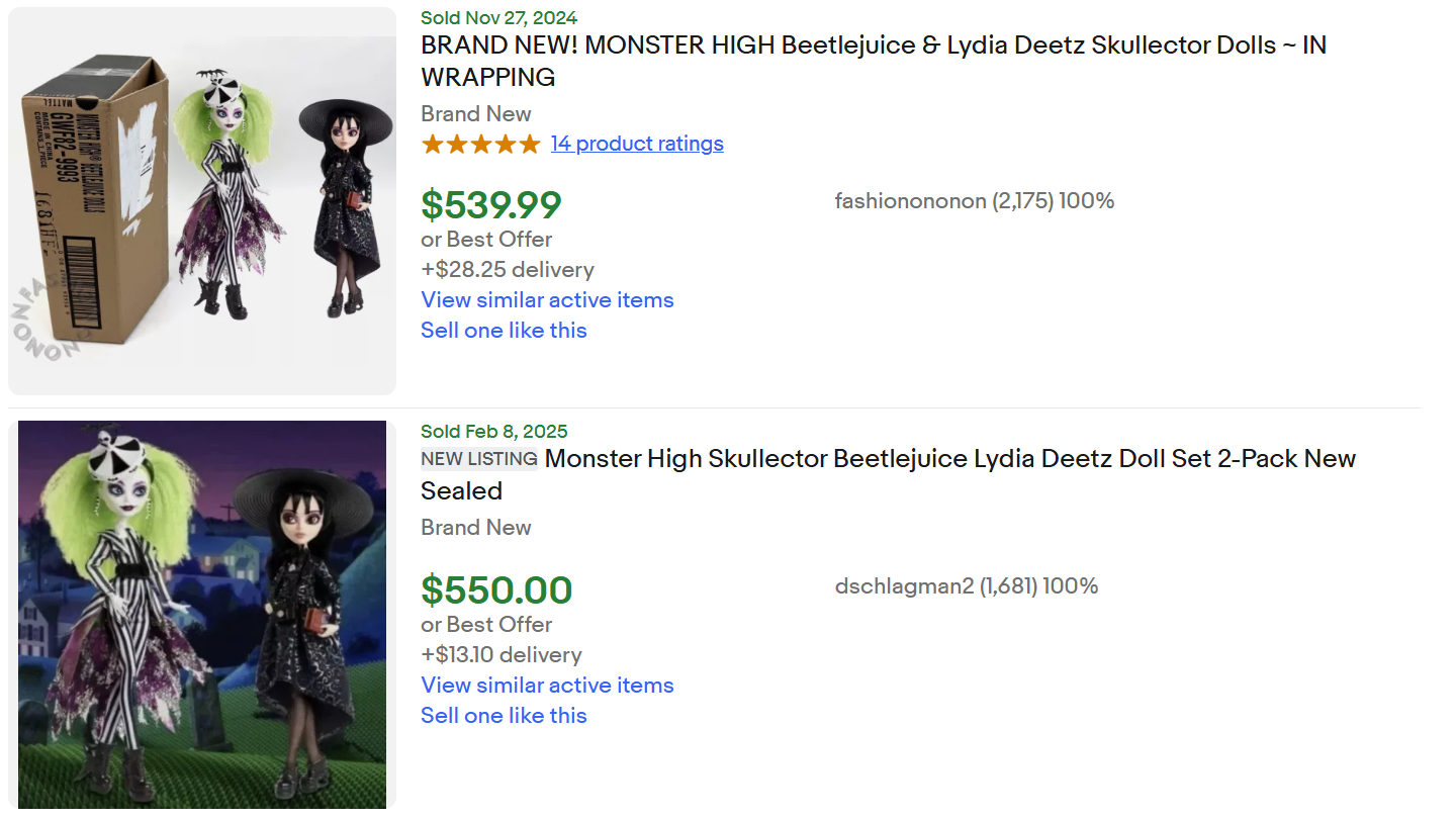 Monster High Beetlejuice For Sale