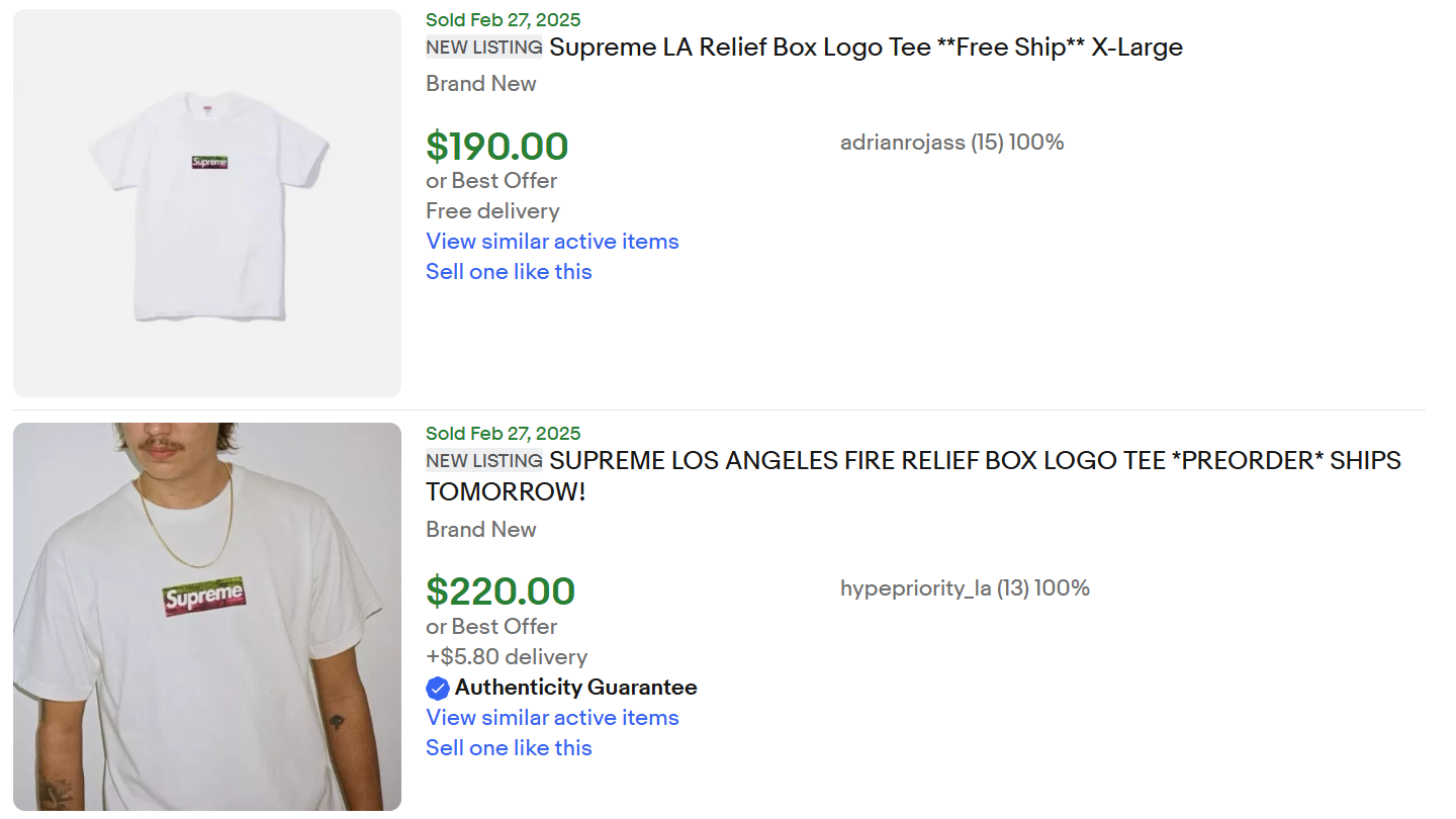 Supreme LA Fire Shirt for Sale