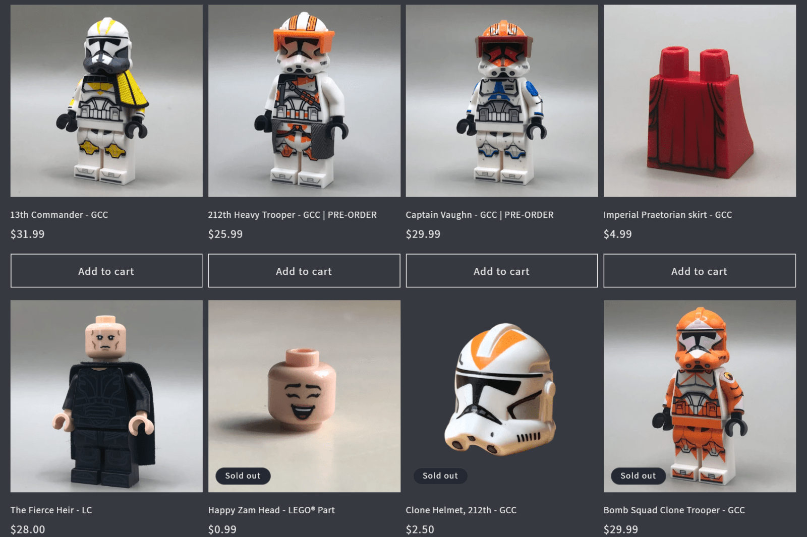 Lego Unofficial Custom Minifig Reseller