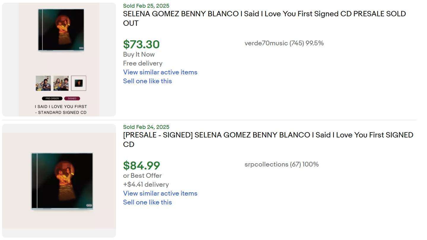 Selena Gomez Signed CD for Sale