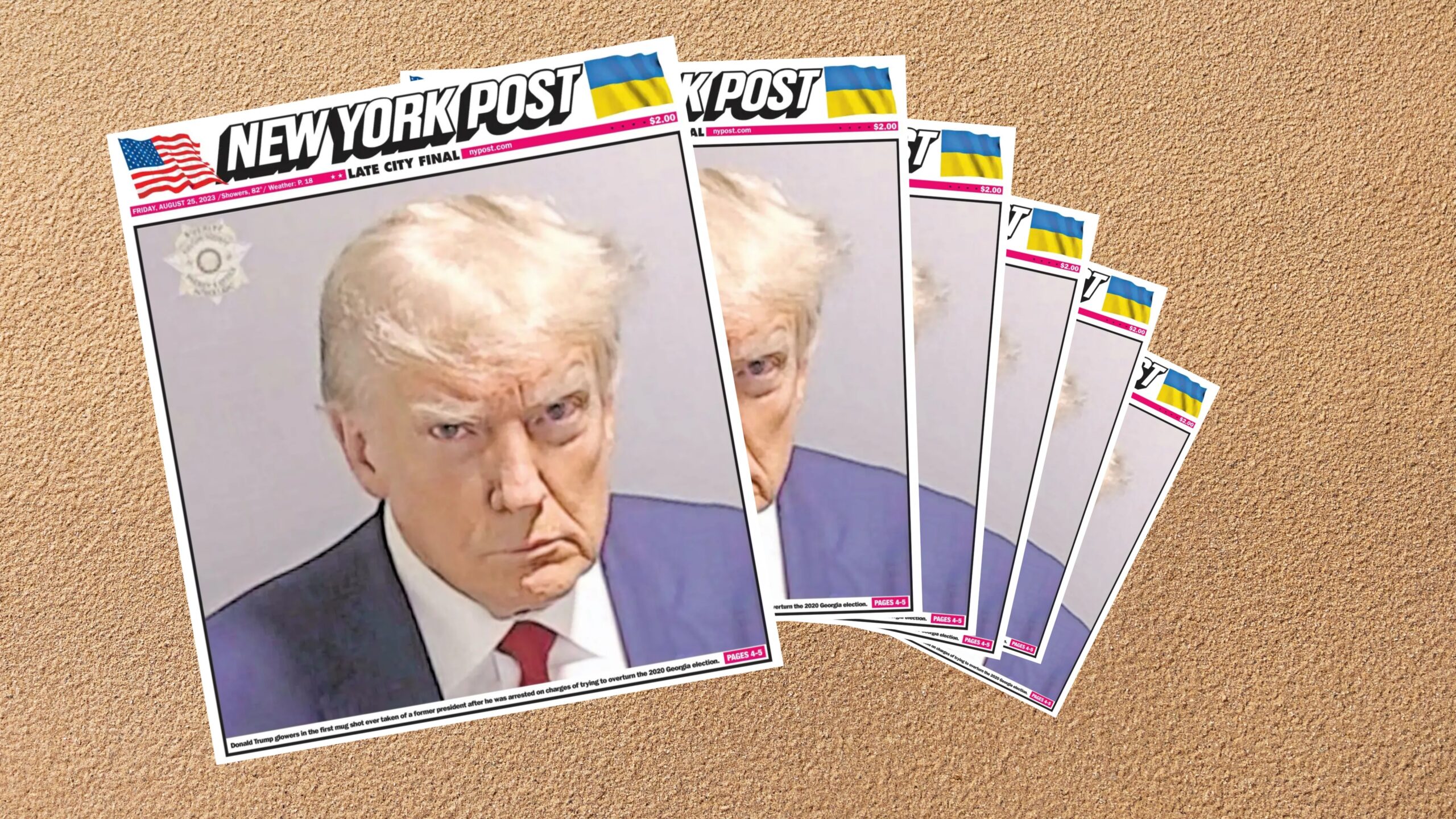 Trump Mugshot Newspaper Resells NY Post