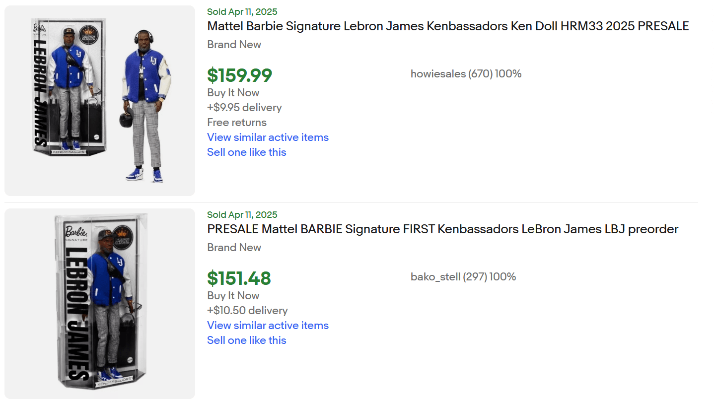 Barbie LeBron Ken Doll for Sale