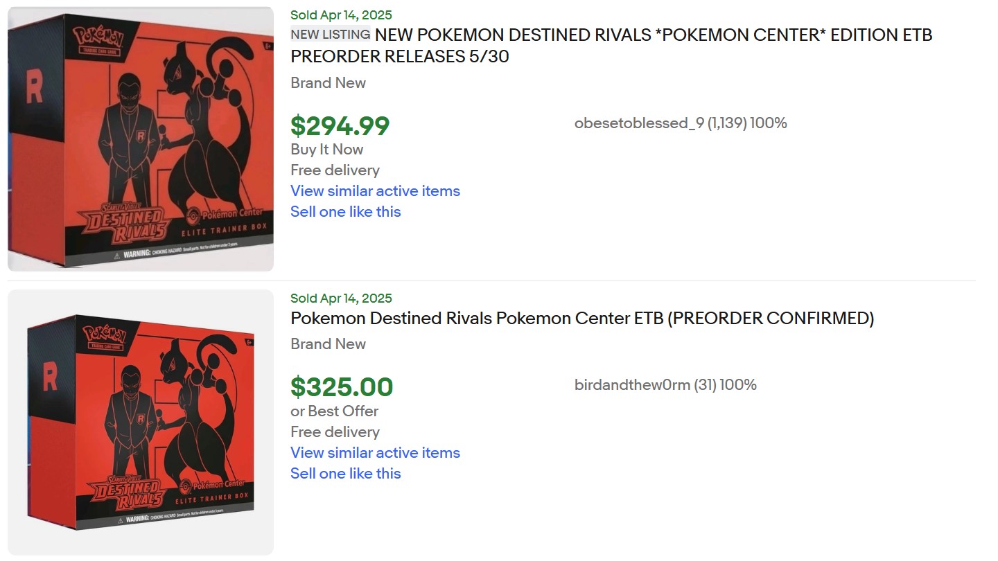 Pokemon Center Destined Rivals for Sale