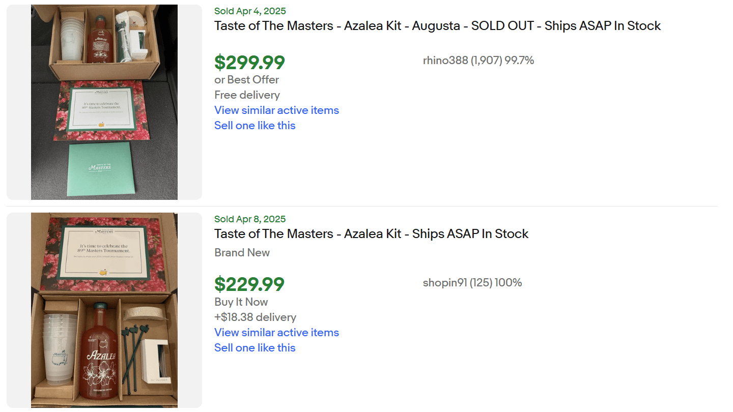 Masters 2025 Azalea Drink for Sale