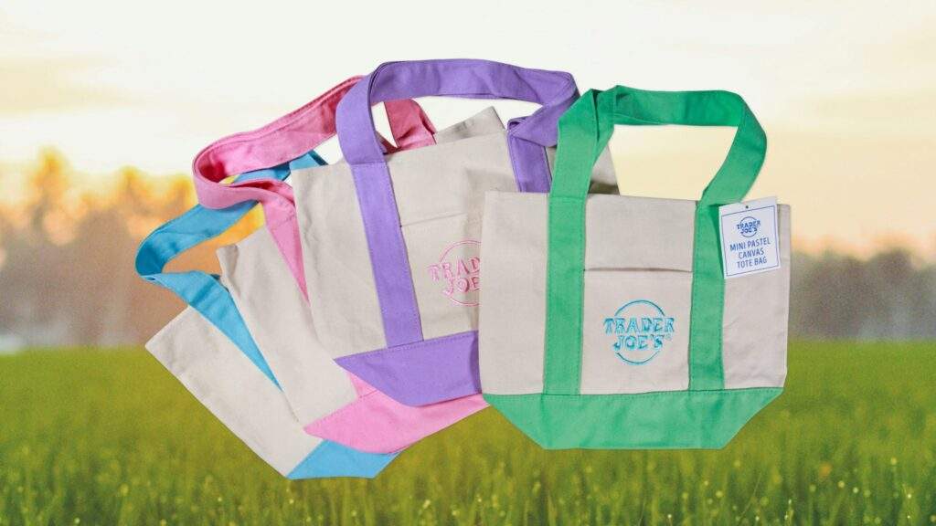 Trader Joe Pastel Mini Tote Reseller