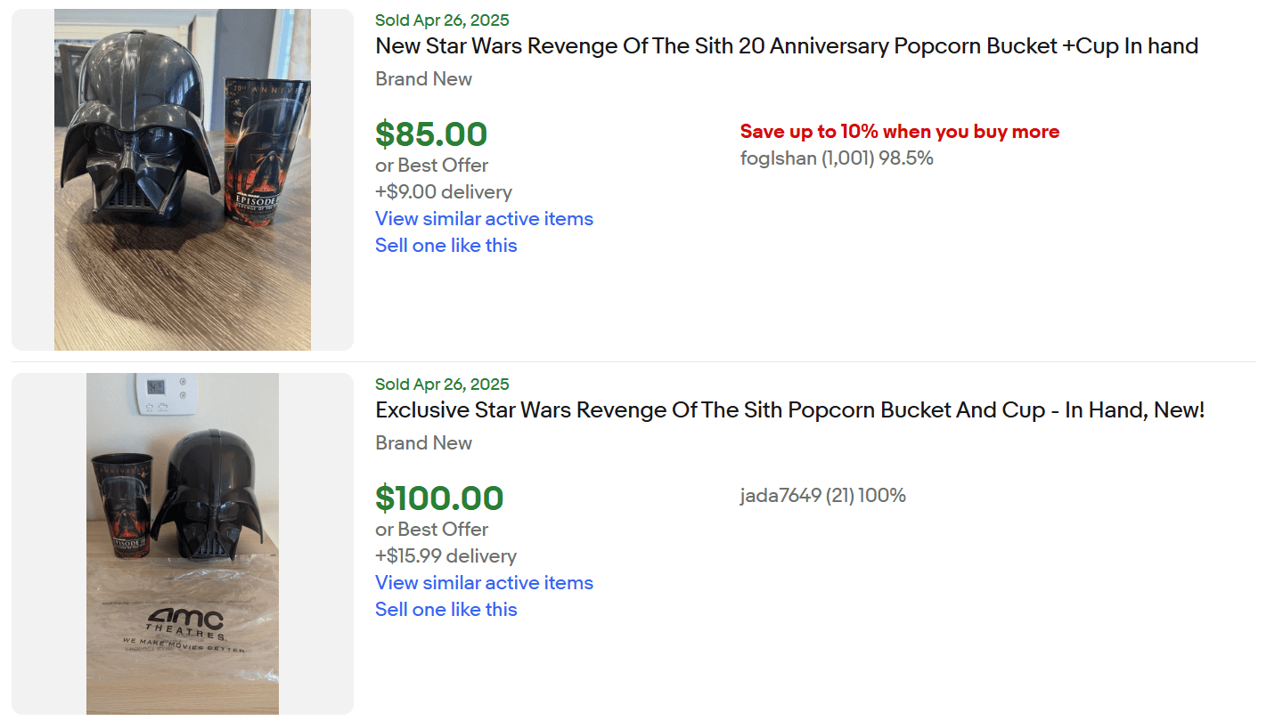 Darth Vader Popcorn Bucket for Sale