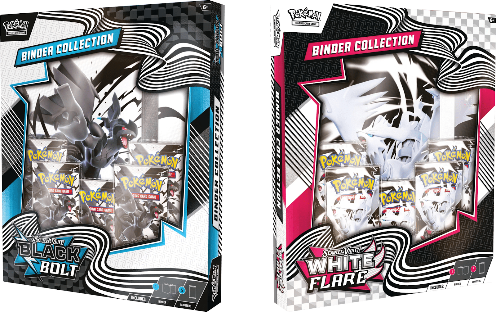 Black Bolt White Flare Binder Collection