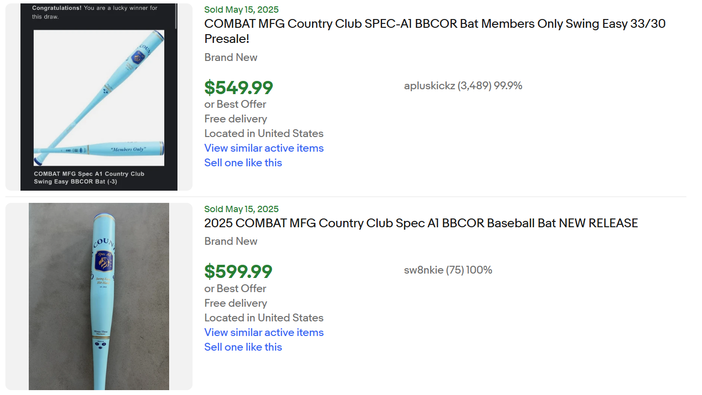 Combat MFG Country Club for Sale