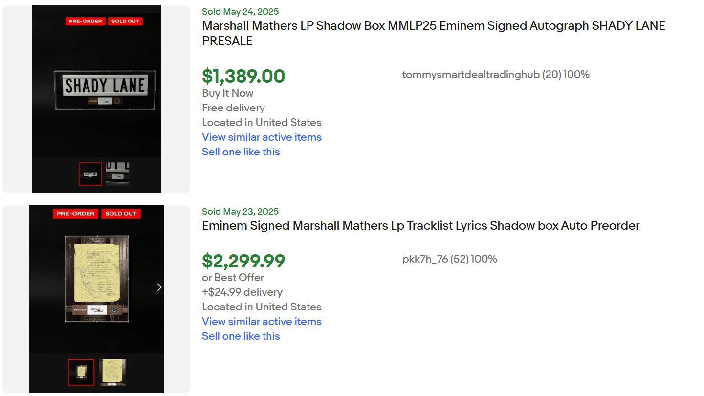Marshall Mathers Anniversary Signed for Sale