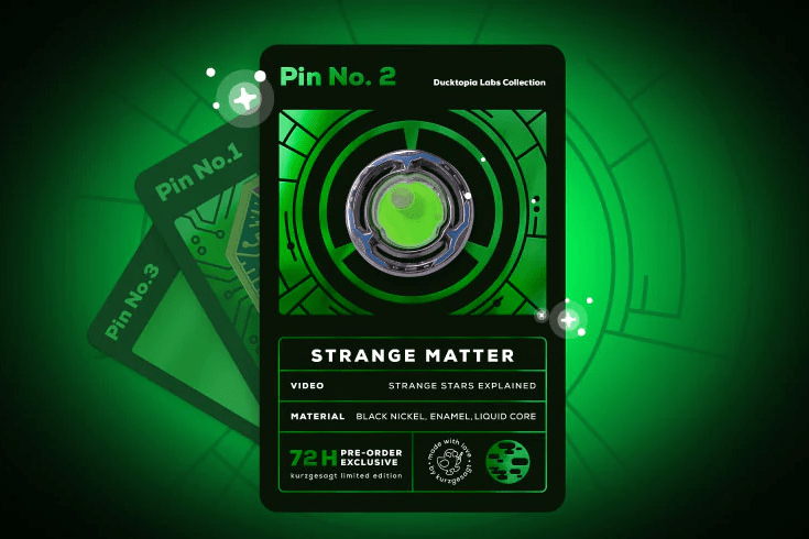 Strange Matter Kurzgesagt Limited Edition Pin