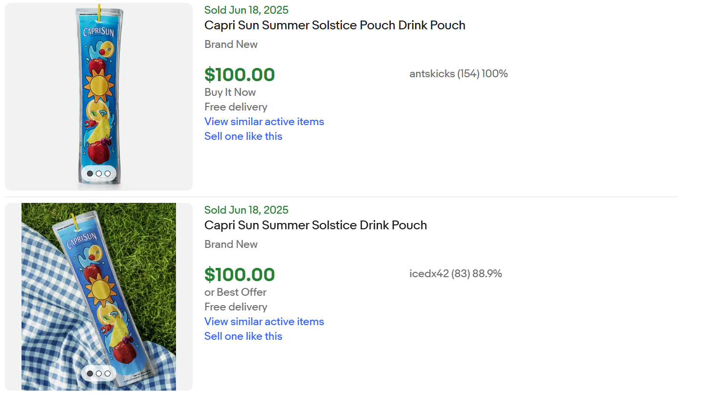 Capri Sun Summer Solstice for Sale
