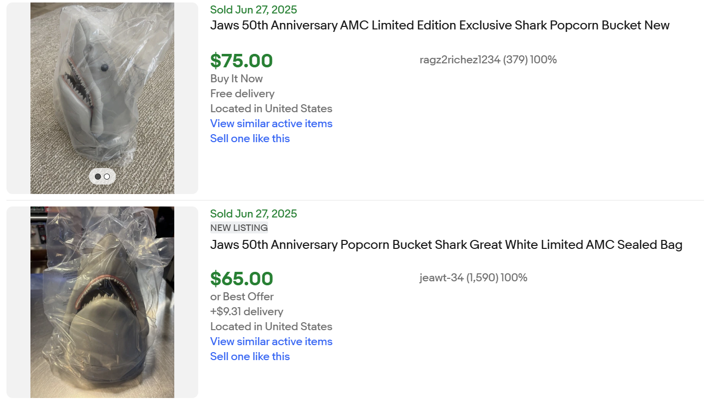 AMC Jaws Popcorn Bucket for Sale