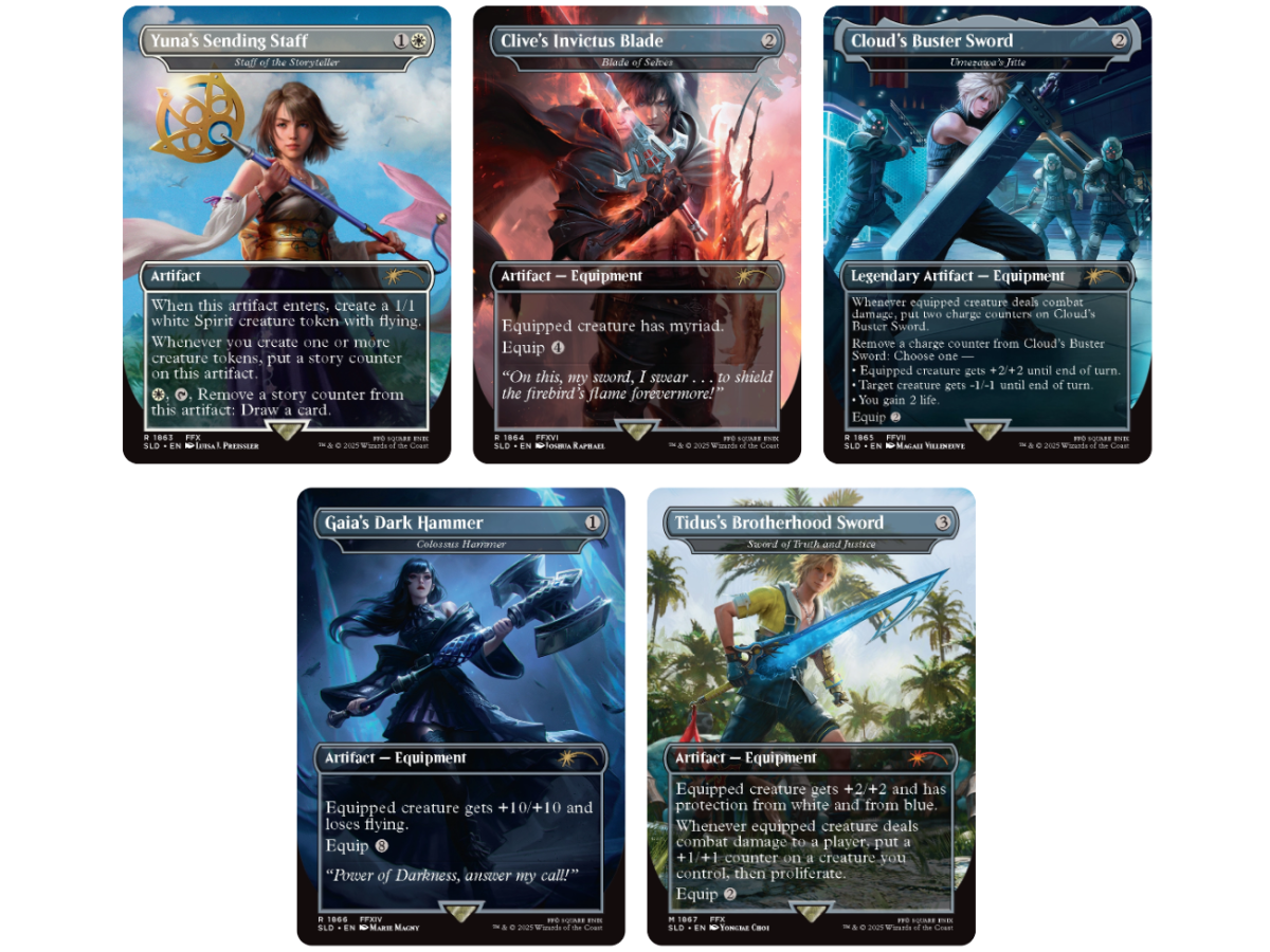 MTG Final Fantasy Secret Lair Weapons