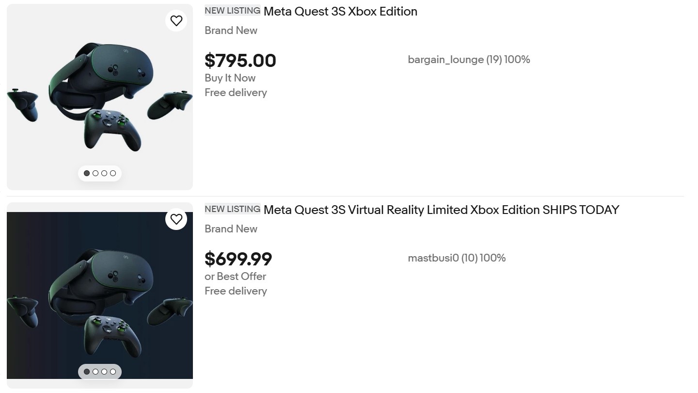Meta Quest 3S Xbox for Sale