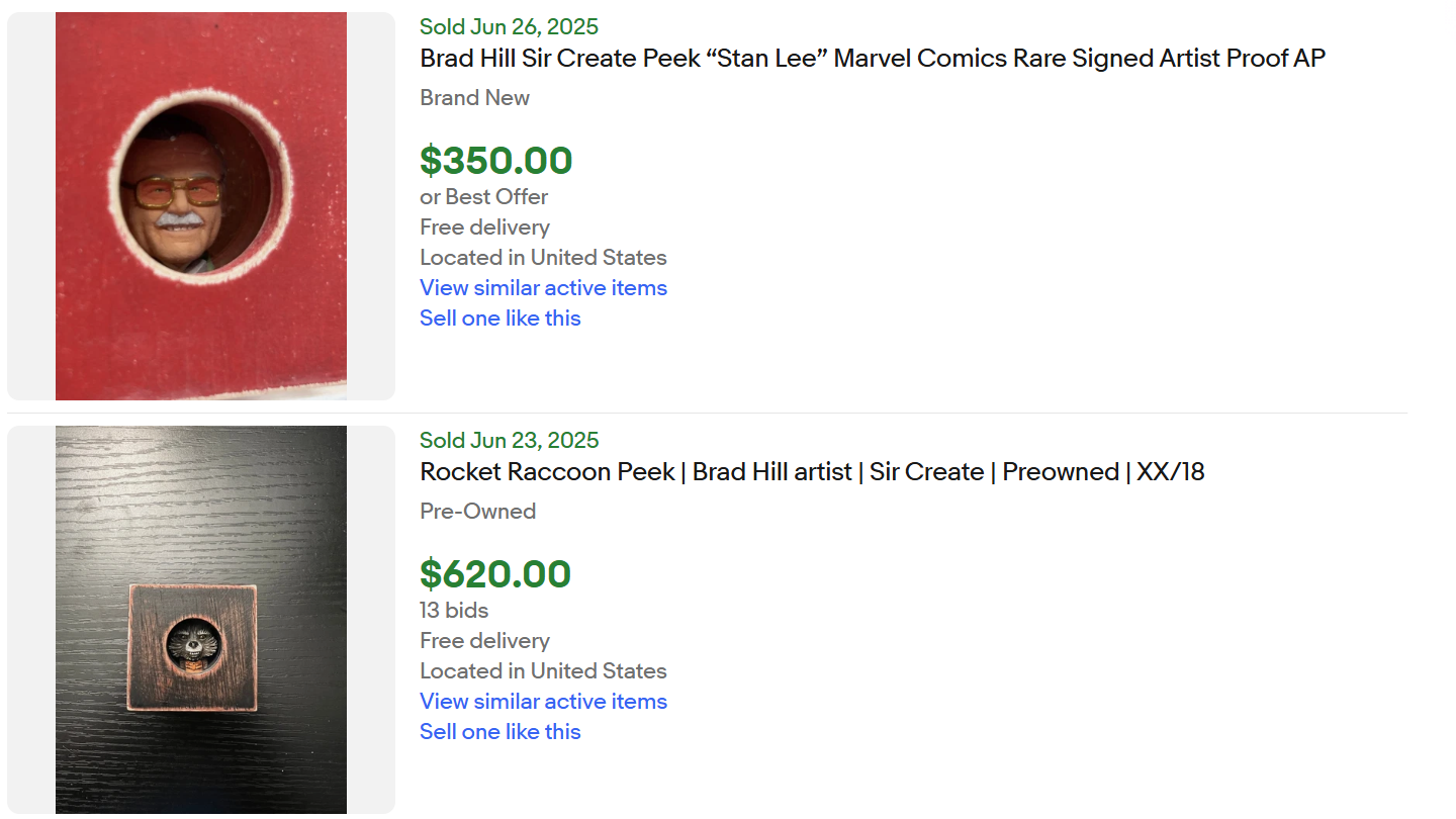 Brad Hill Peeks Art for Sale
