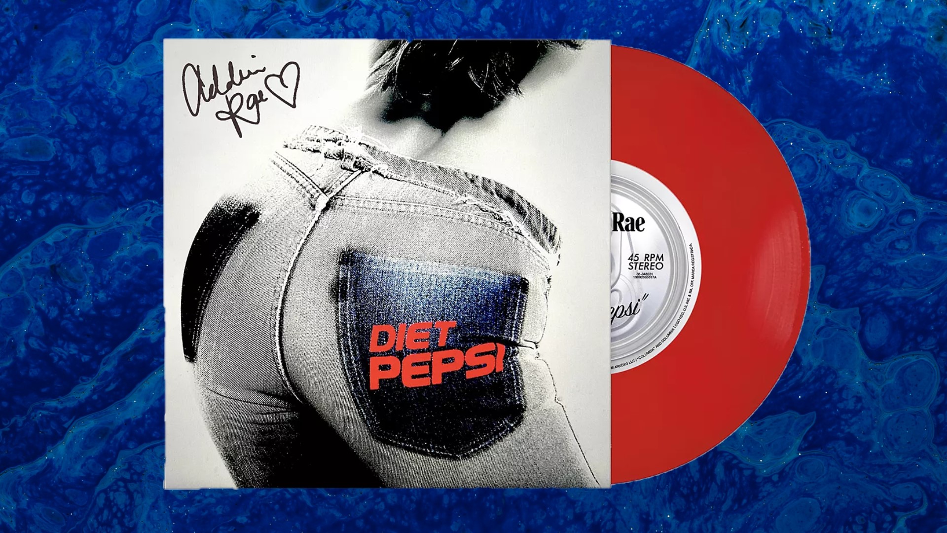Addison Rae Signed Diet Pepsi Vinyl Reseller