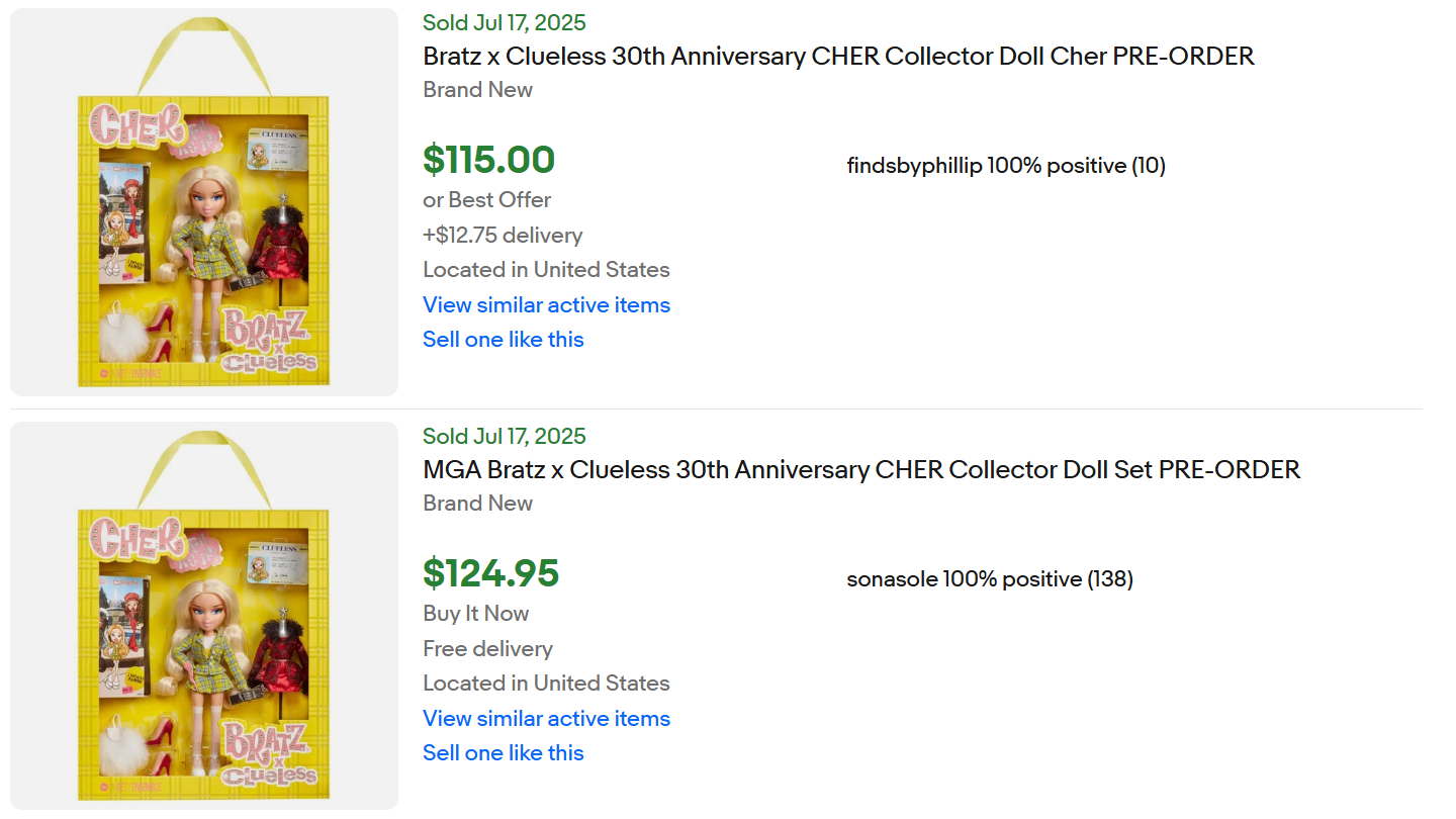 Bratz Clueless Cher for Sale Reseller
