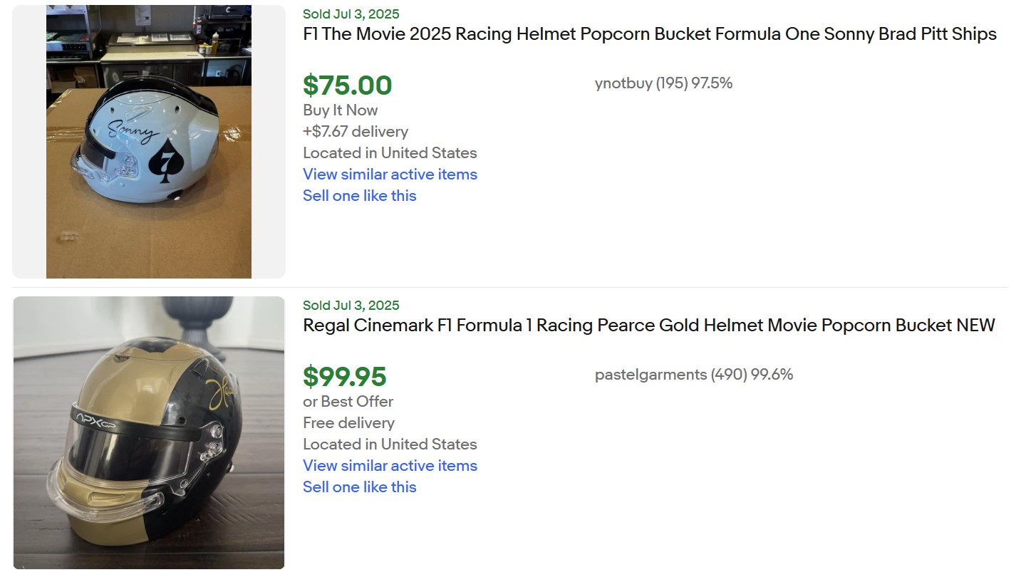 F1 Helmet Popcorn Bucket for Sale