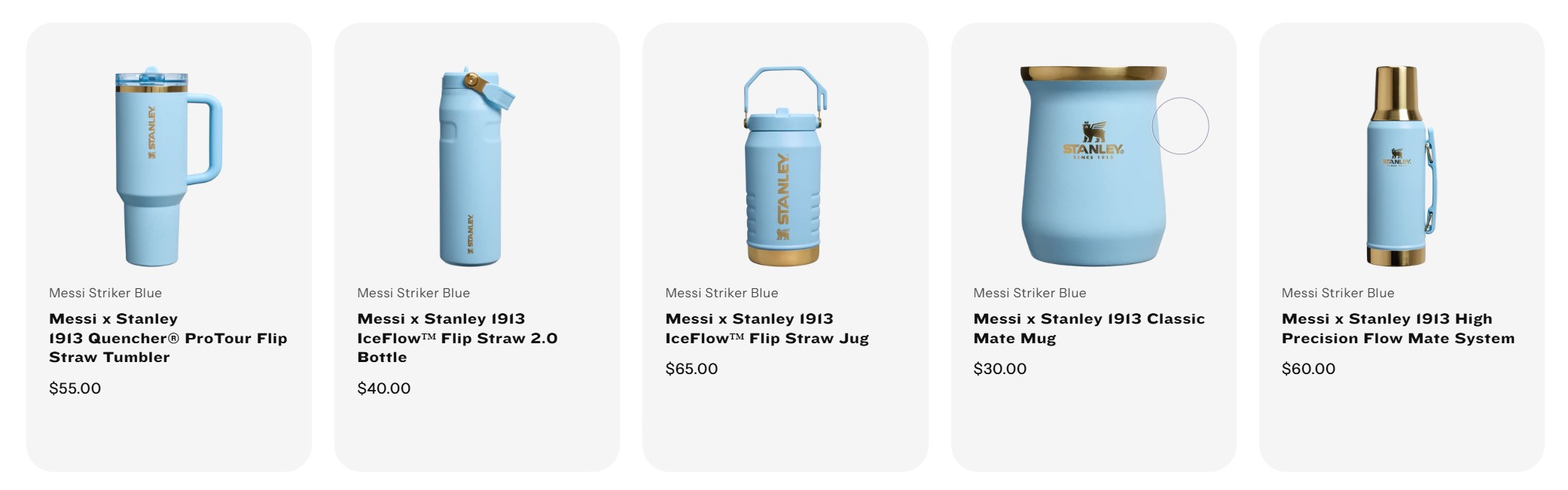 Messi Stanley Mate System Mug Tumbler