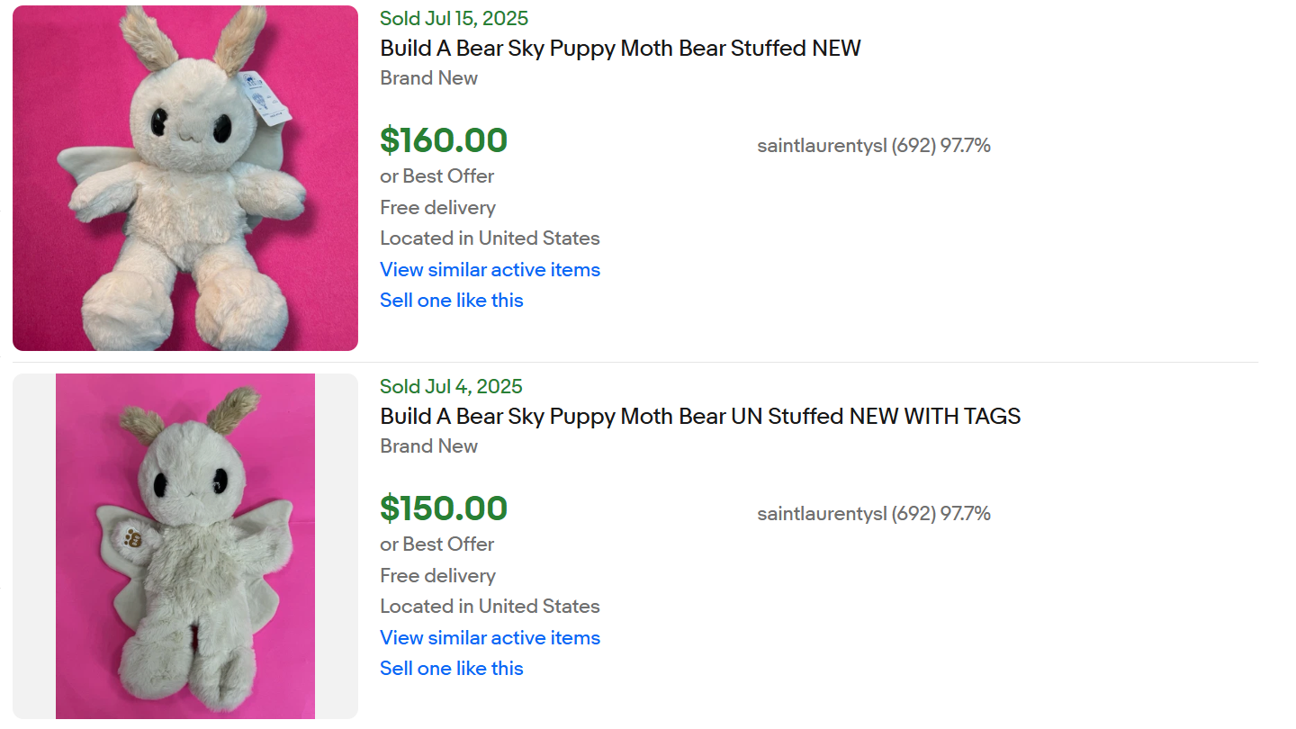 Build Bear Sky Puppy for Sale