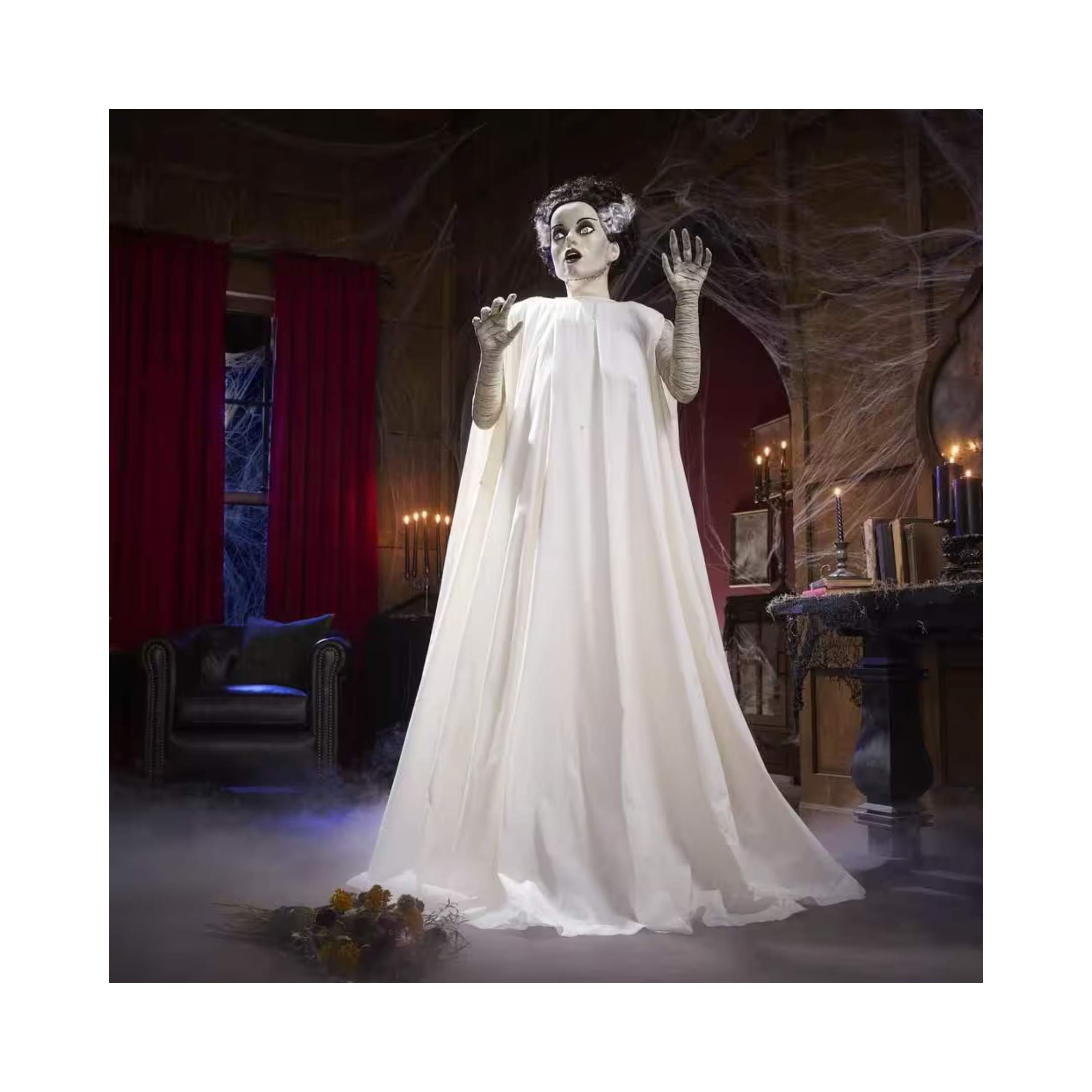 6 ft. Animated LED Bride of Frankenstein