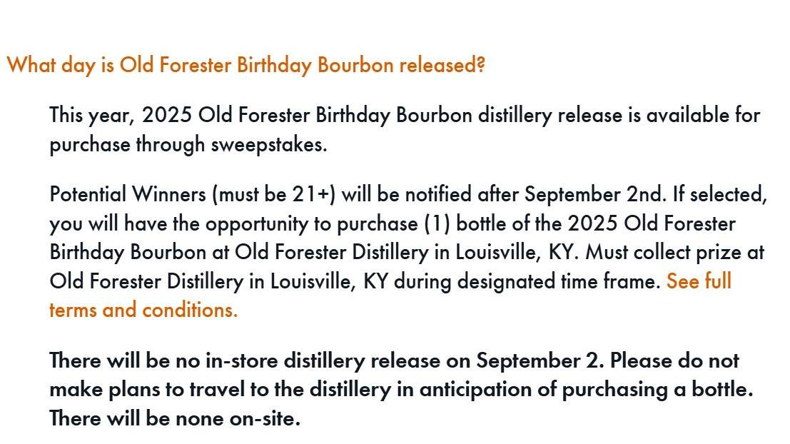 2025 Birthday Bourbon Raffle Rules