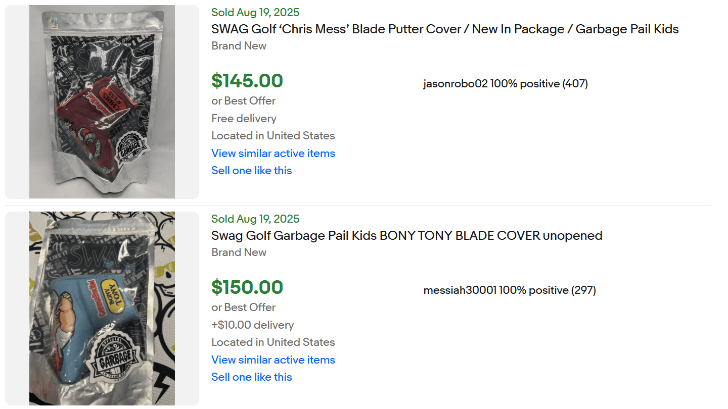 Swag Golf Garbage Pail for Sale