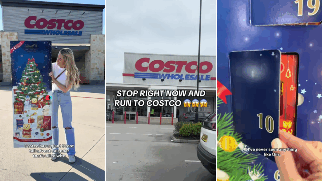 TikTok collage showing Costco