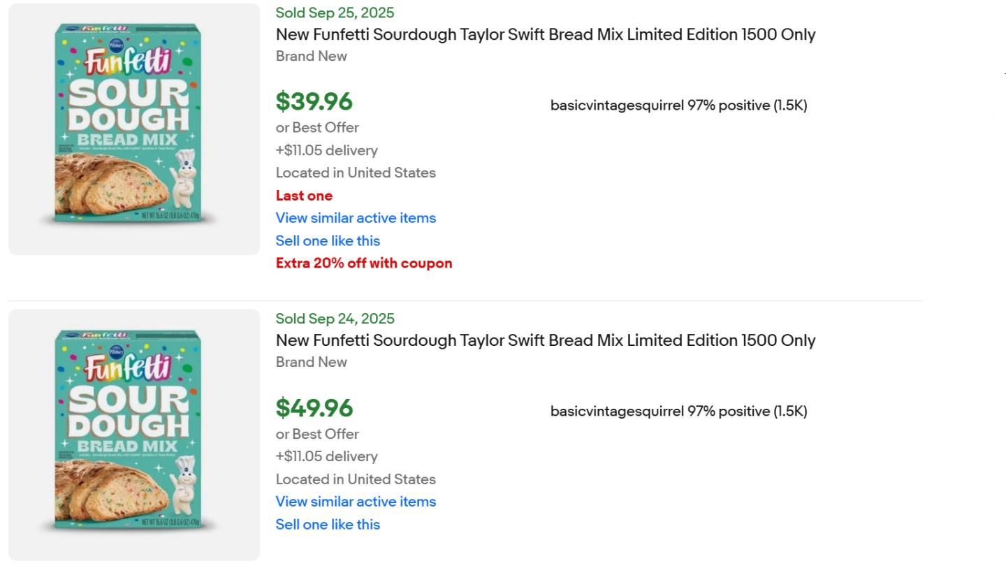 Pillsbury Funfetti Sourdough Limited for Sale