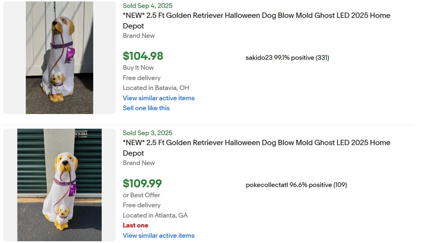 Home Depot Halloween Retriever for Sale