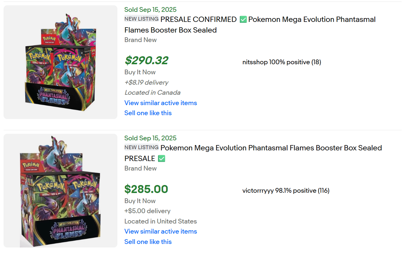 Phantasmal Flames Display Box for Sale