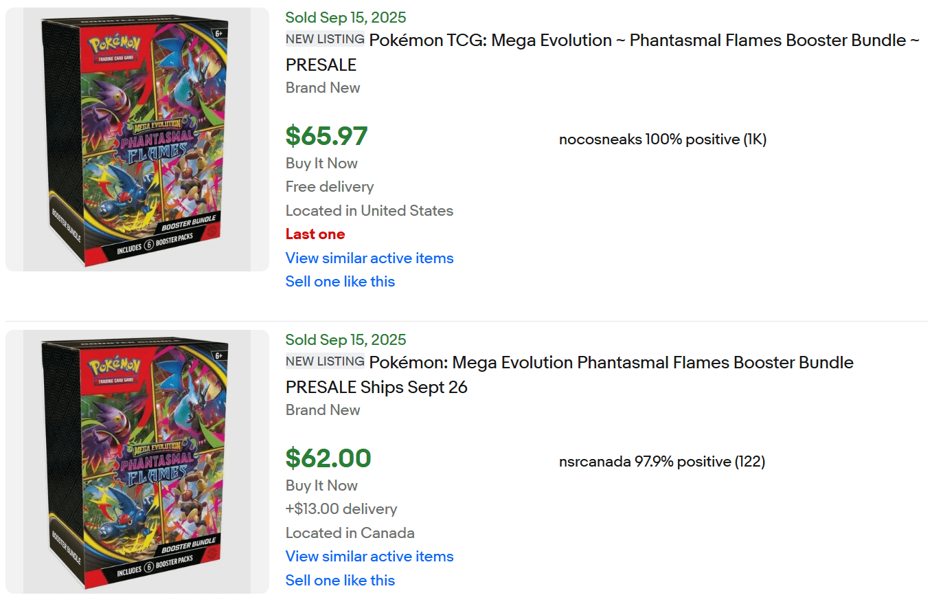 Phantasmal Flames Booster Bundle for Sale