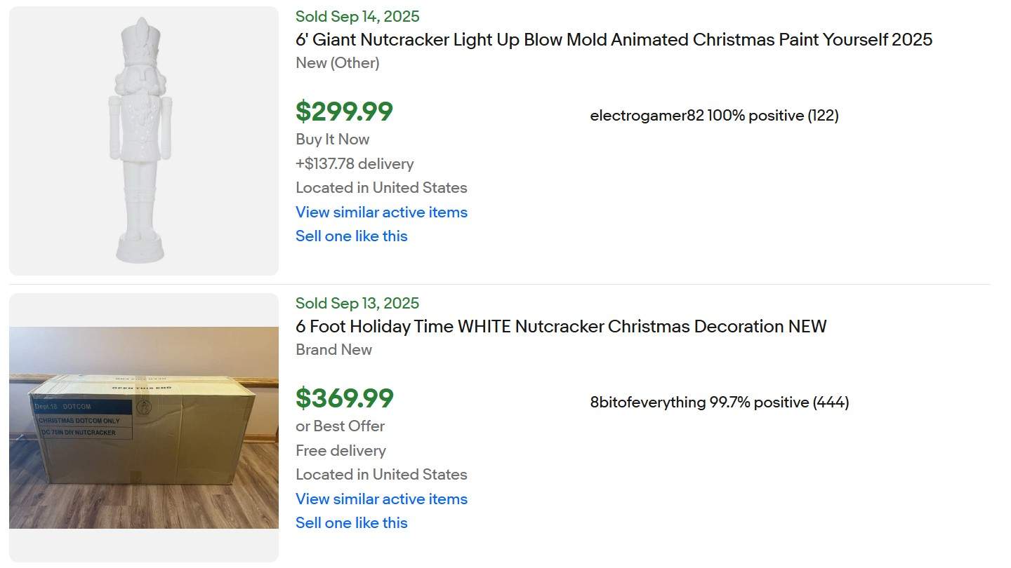 Holiday Time Unpainted Nutcracker for Sale