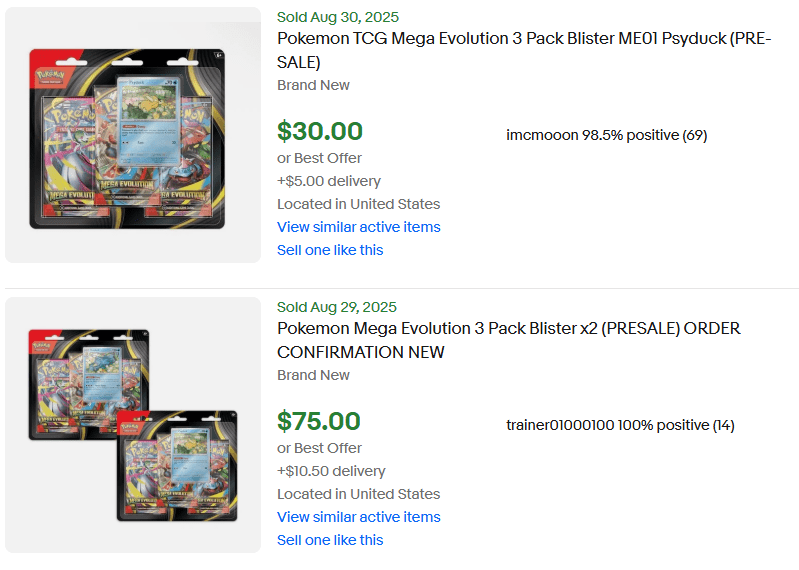Pokemon Mega Evolution Blister for Sale