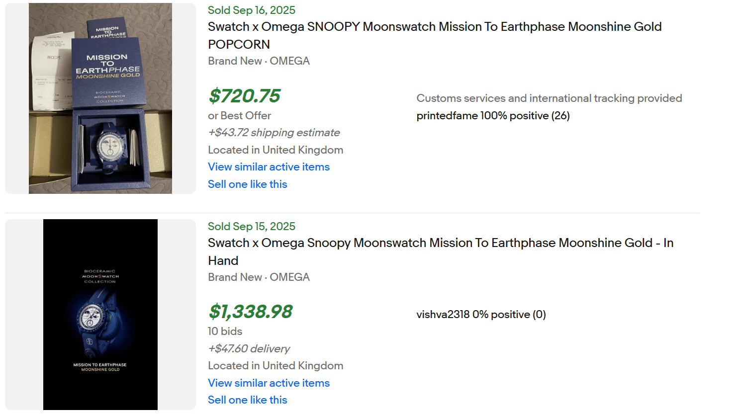 Swatch Gold Snoopy Earthphase for Sale