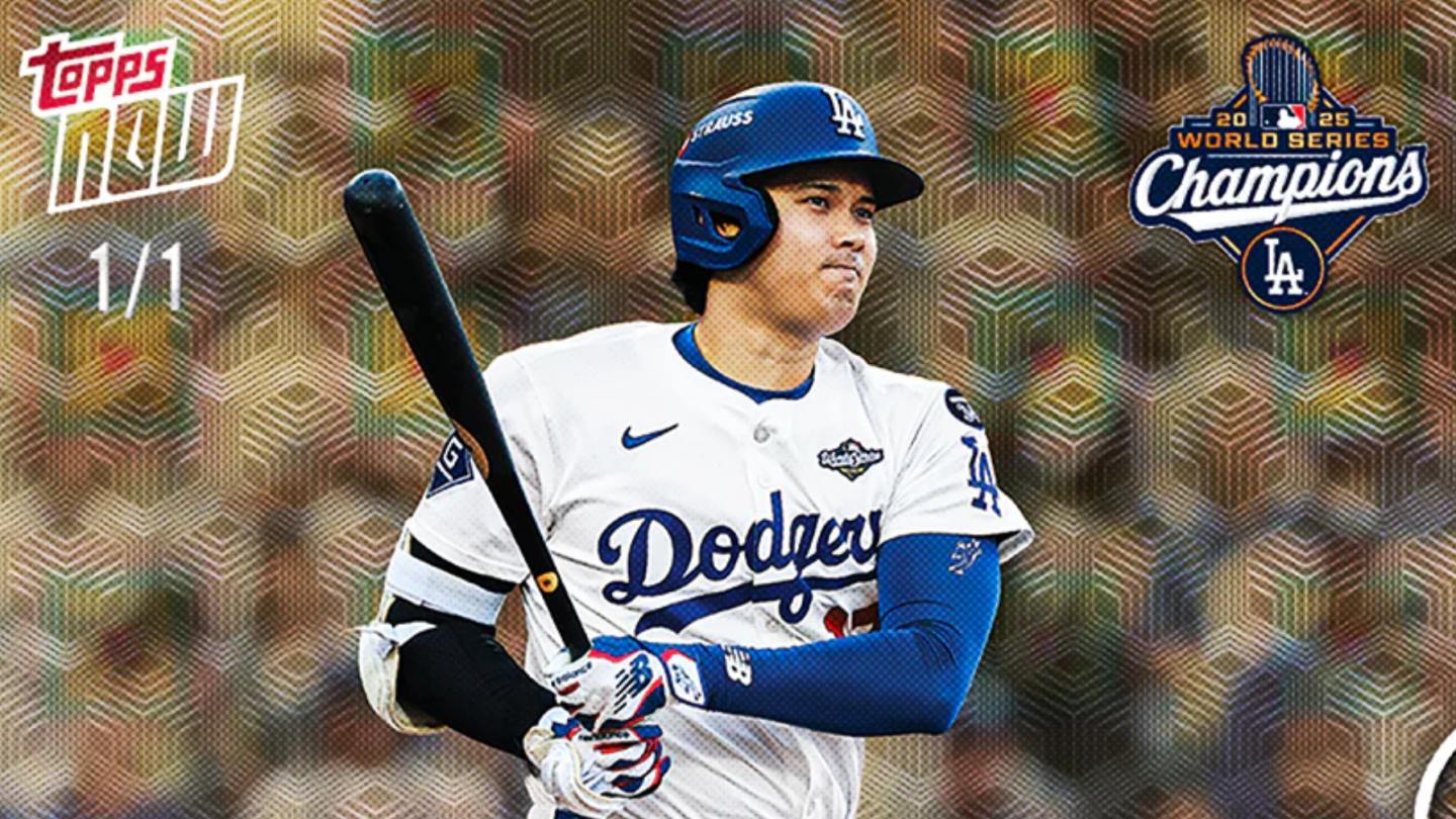 Shohei Ohtani Card from Topps 2025 World Series Champions Set