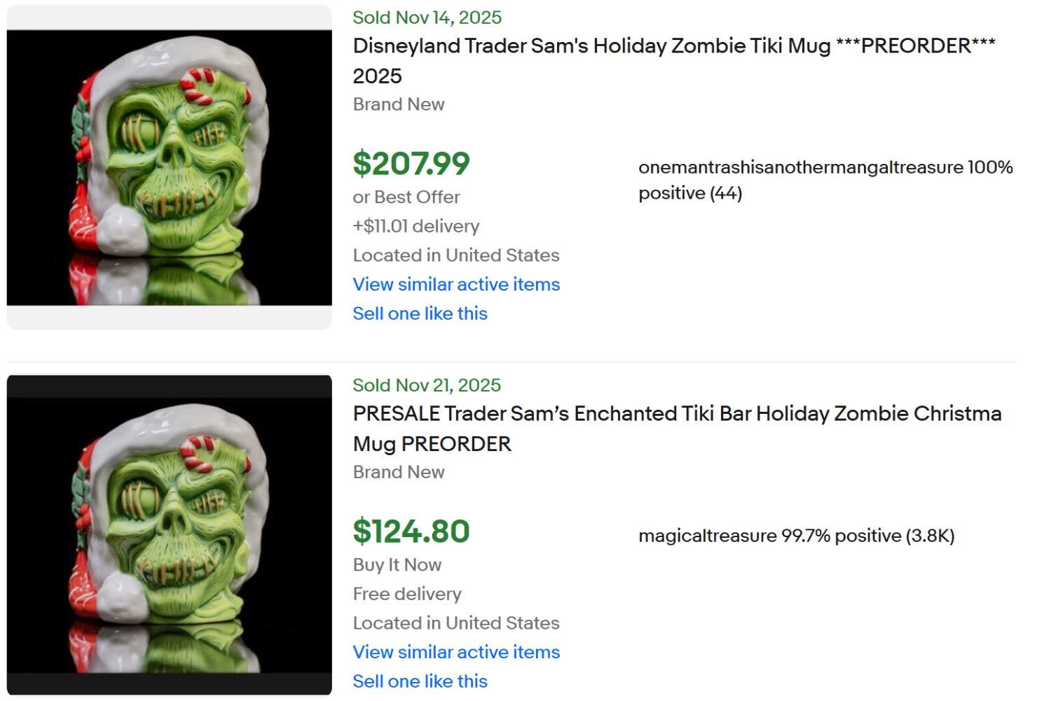 Disneyland Zombie Tiki Mug for Sale