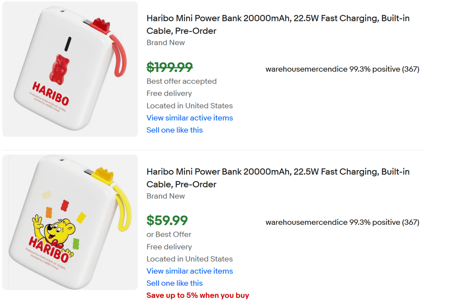 Viral Haribo Power Bank for Sale