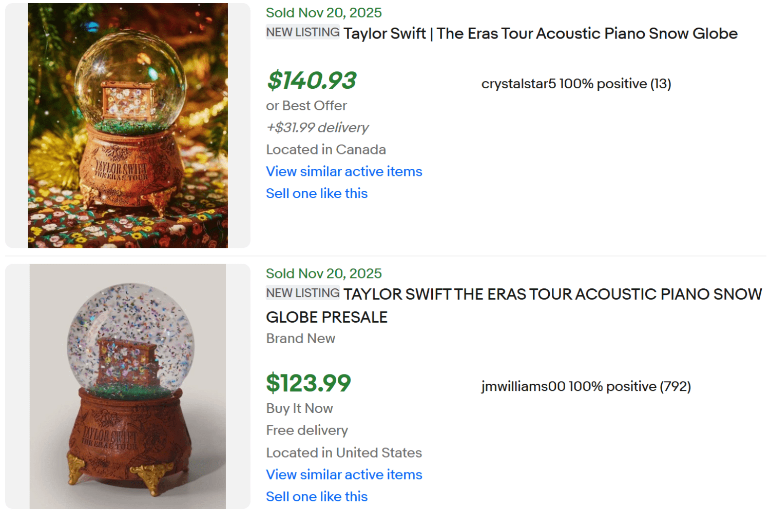 Taylor Swift Snow Globe for Sale