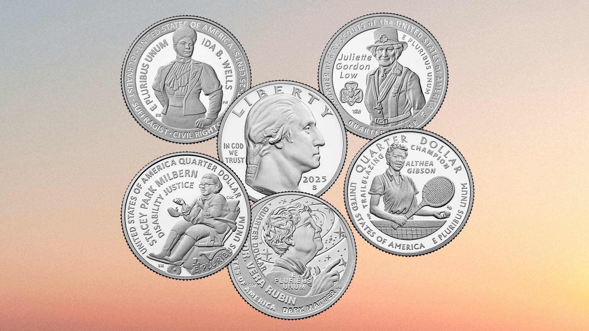 US Mint Silver Proof Limited Edition Set American Women Quarters