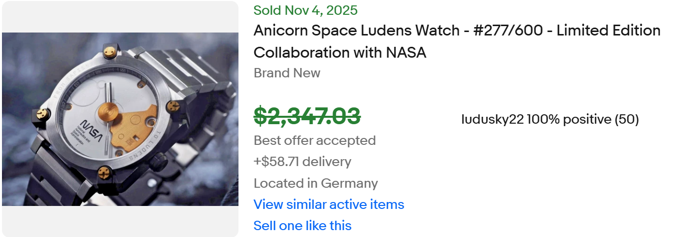 Anicorn PlayStation Ludens Watch for Sale