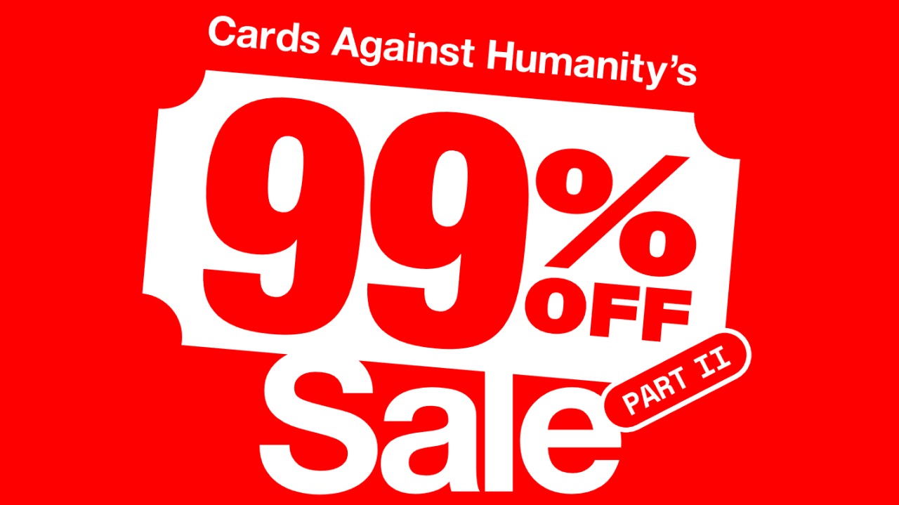 Cards Against Humanity Black Friday Sale